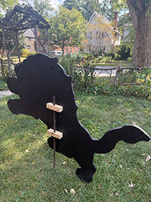 Lions Blue Yard Cutout Sign